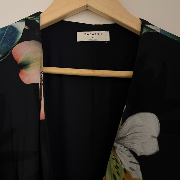 Floral Aritzia Babaton Wrap Dress - only worn once! - Picture 3 of 3